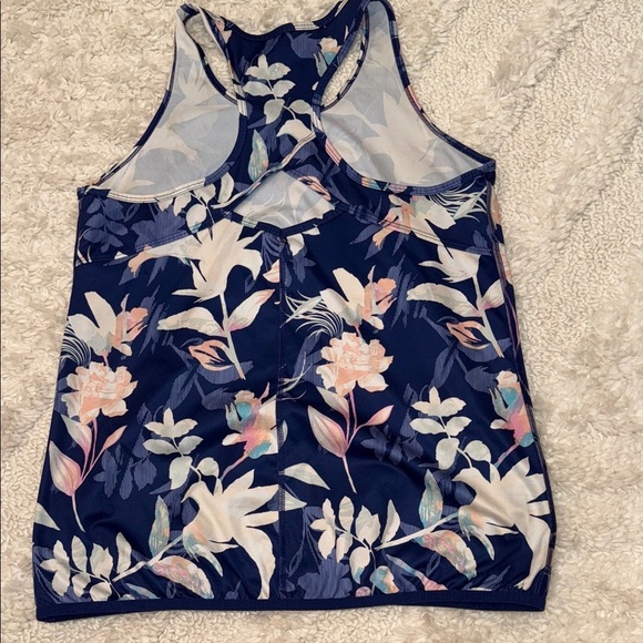 Tek Gear Navy Floral Tank Top - Picture 4 of 5